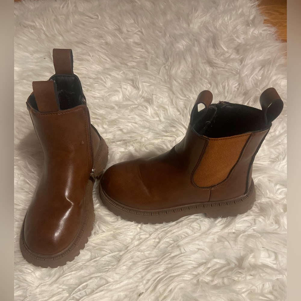Brown Kids Chelsea Boots
